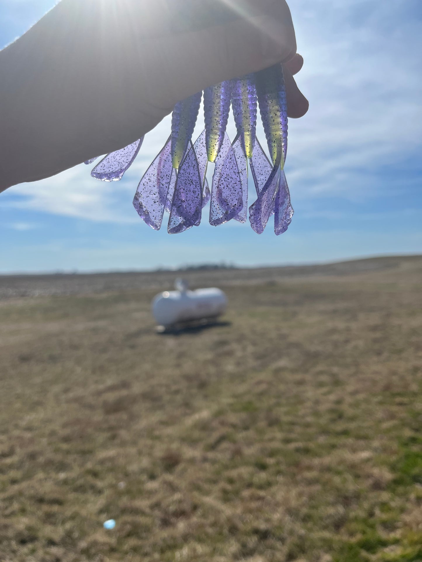 3.5” Rampage Craw Toxic Grape ( 6 pack )