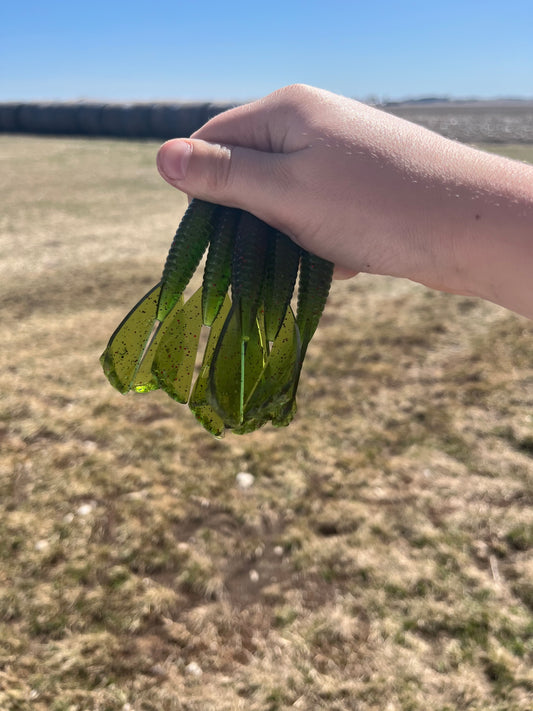 3.5” Rampage Craw 6 Pack Watermelon Red